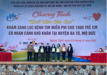 CHƯƠNG TRÌNH KHÁM CHỮA BÊNH TIM CHO TRẺ EM NĂM 2022